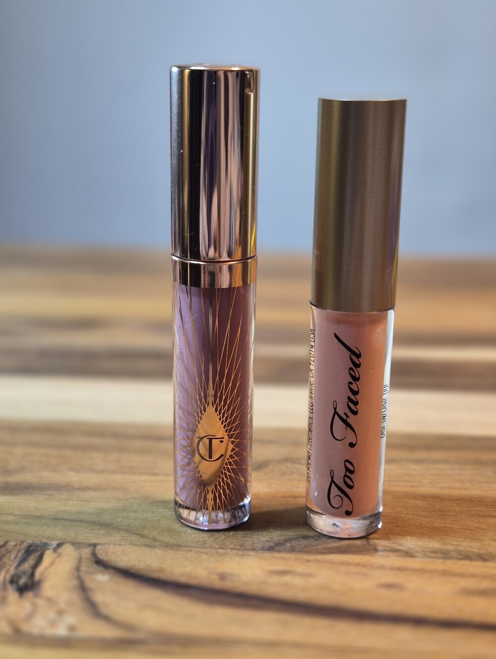 Charlotte Tilbury/Too Faced Lip Duo Pillow Talk Lip Bath & Naked Dolly Gloss New